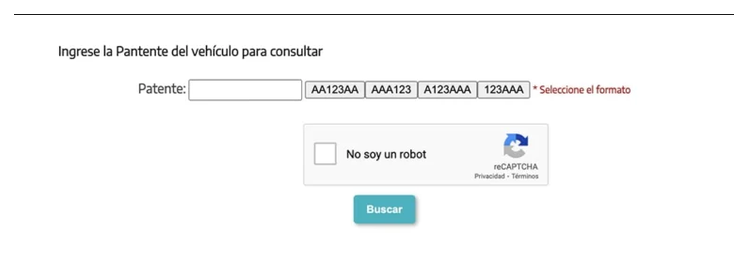 Paso 2 para consultar o cambiar el turno de la VTV en Necochea